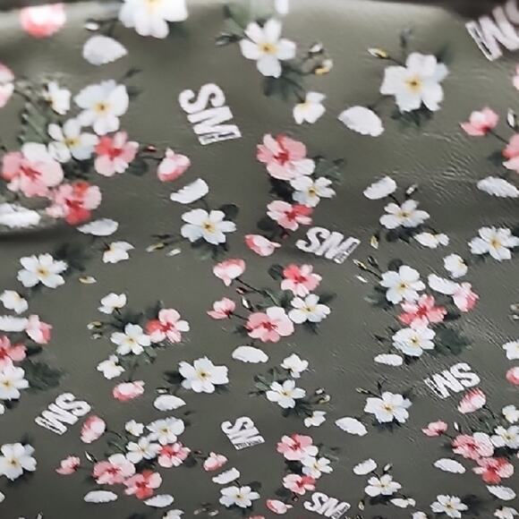 Steve Madden Chic Tan Faux Leather Tote Bag with Dual Handles Travel Bag Shop - Picture 7 of 12